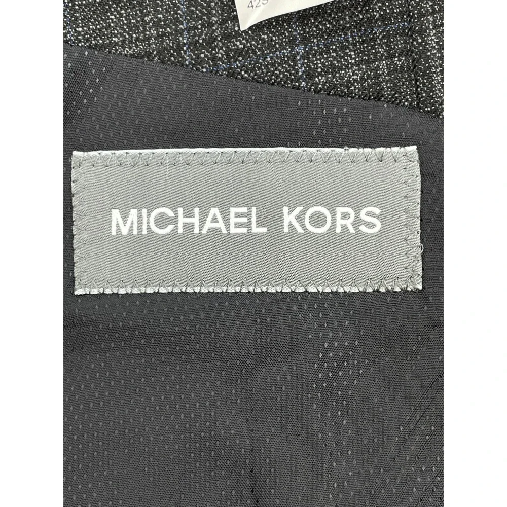 Michael Kors Blazer Mens 42S Plaid 2-Button Single Breast Lined Notch Lapel